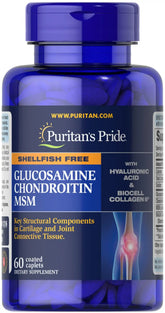 Glucosamine, Chondroitin & MSM with Hyaluronic Acid & Collagen