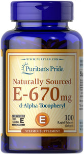 Vitamin E-100% 1000 IU Naturally Sourced