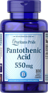 Pantothenic Acid 550 mg Rapid Release