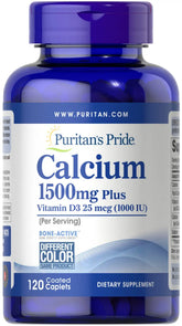 Calcium 1500 mg with Vitamin D 25 mcg (1000 IU)