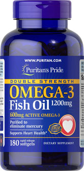 Double Strength Omega-3 Fish Oil 1200 mg