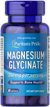 Magnesium Glycinate 240 mg per serving