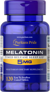 Timed Release Melatonin 5 mg with B-6