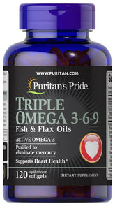 Triple Omega 3-6-9 Fish & Flax Oils