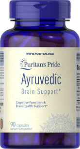 Ayurvedic Brain Health Support Bacopa, Ashwagandha, Turmeric