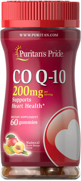 Co Q-10 200 mg Peach Mango Gummies