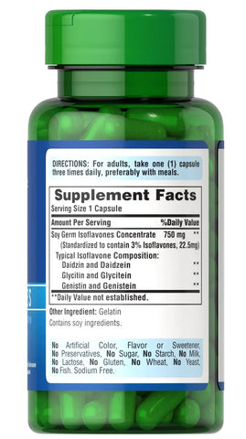 Non-GMO Soy Isoflavones 750 mg