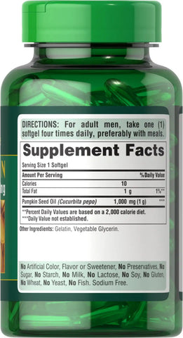 Pumpkin Seed Oil 1000 mg