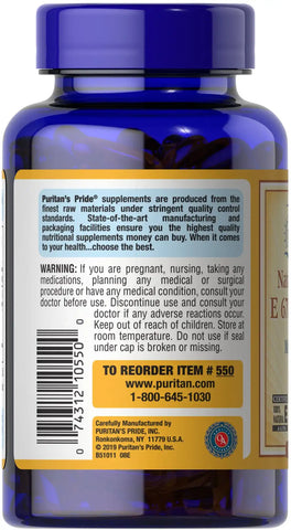 Vitamin E-1000 IU Mixed Tocopherols Natural