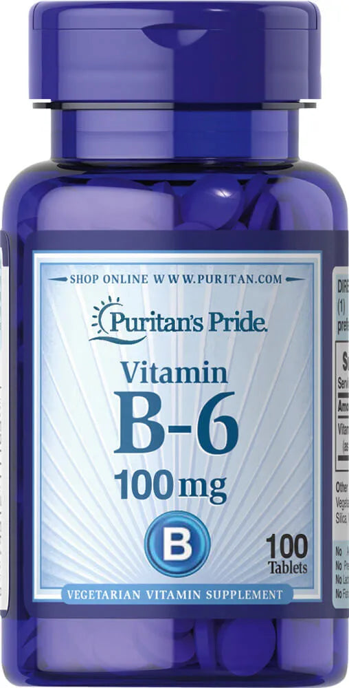 Vitamin B-6 (Pyridoxine Hydrochloride) 100 mg