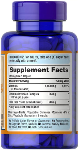 Vitamin C-1000 mg with Bioflavonoids & Rose Hips