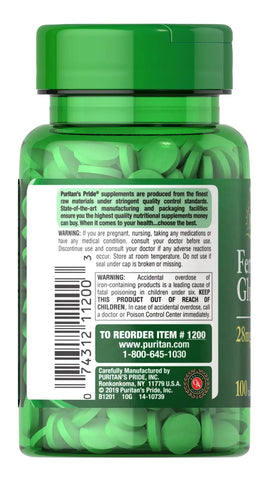 Ferrous Gluconate (28 mg Iron)