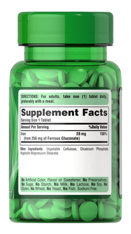 Ferrous Gluconate (28 mg Iron)