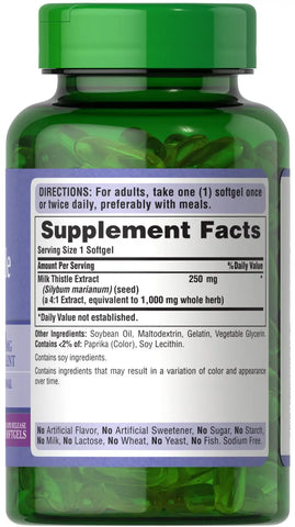 Milk Thistle 250 mg 4:1 Extract