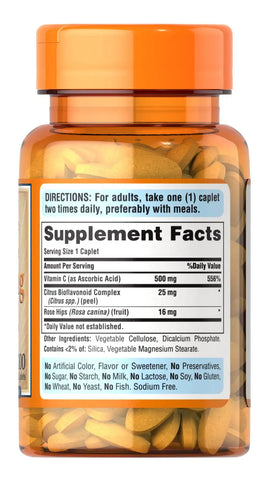 Vitamin C-500 mg with Rose Hips Time Release