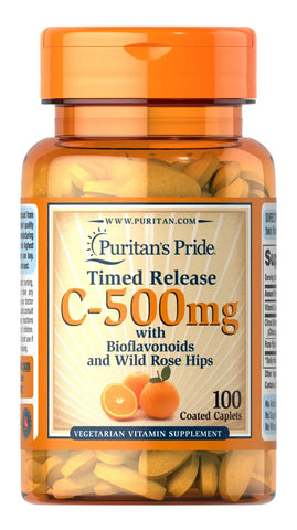 Vitamin C-500 mg with Rose Hips Time Release