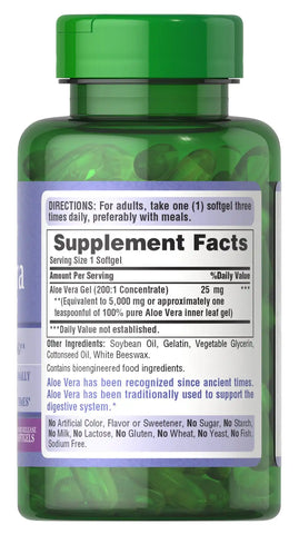 Aloe Vera Extract 25 mg