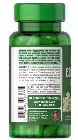Elderflower Sambucus 400 mg