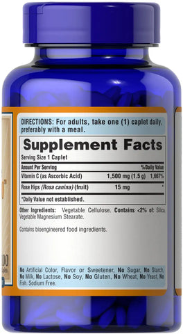 Vitamin C-1500 mg with Rose Hips Timed Release
