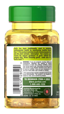 Odorless Garlic & Parsley 500 mg / 100 mg