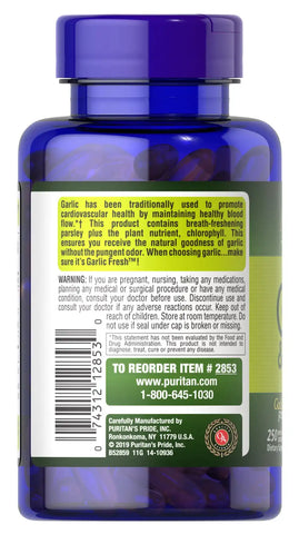 Odorless Garlic & Parsley 500 mg / 100 mg