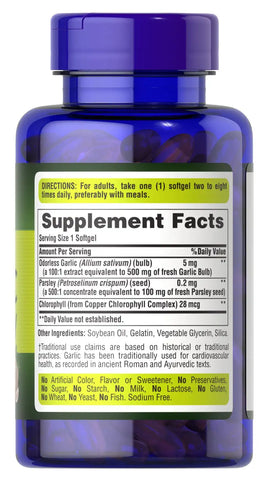 Odorless Garlic & Parsley 500 mg / 100 mg