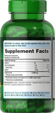 Psyllium Husks 500 mg