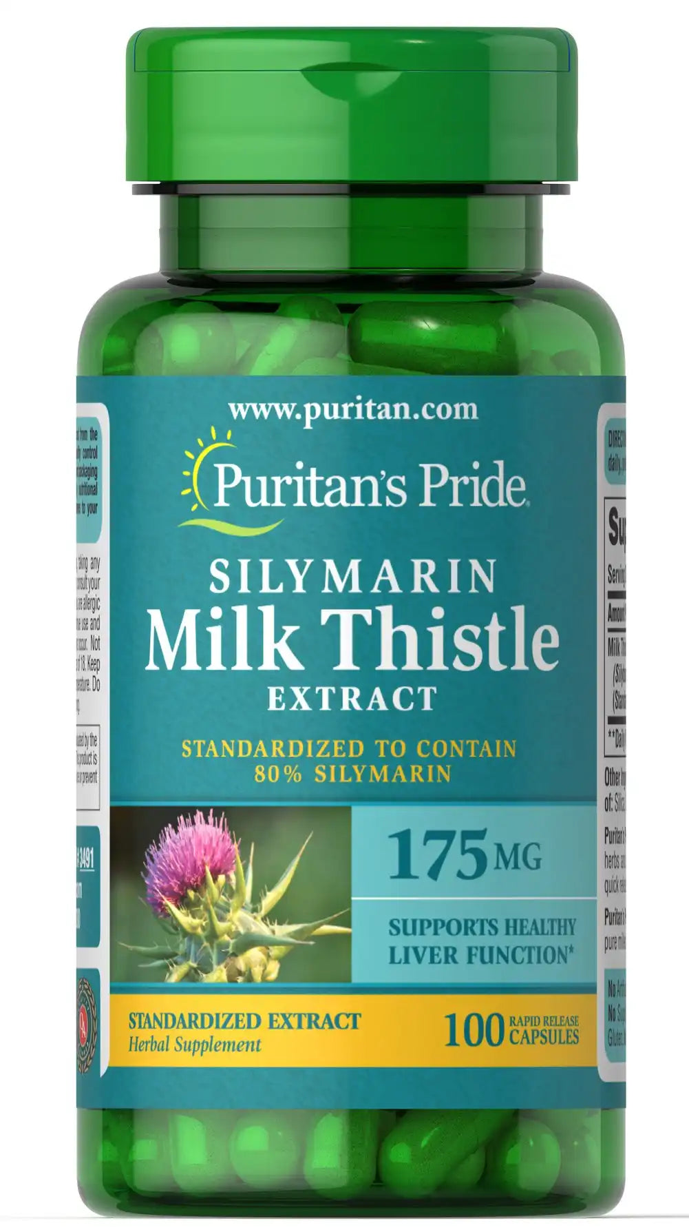 Milk Thistle Standardized 175 mg (Silymarin)