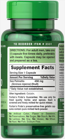 Saw Palmetto 450 mg