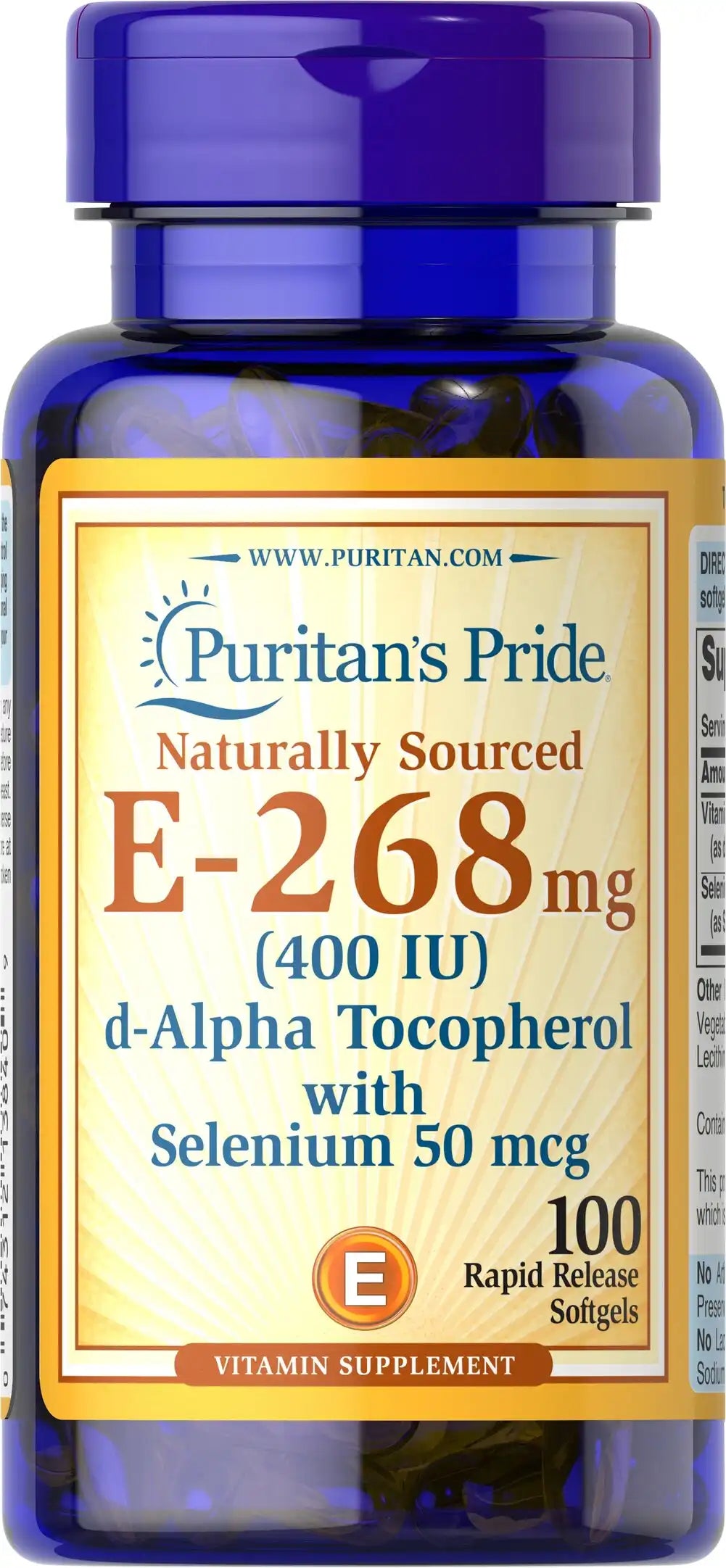 Vitamin E-with Selenium 400 IU Natural