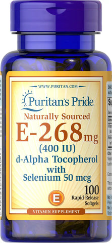 Vitamin E-with Selenium 400 IU Natural