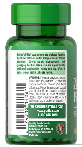 Zinc Picolinate 25 mg