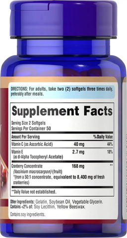 Cranberry Fruit Concentrate with C & E 4200 mg