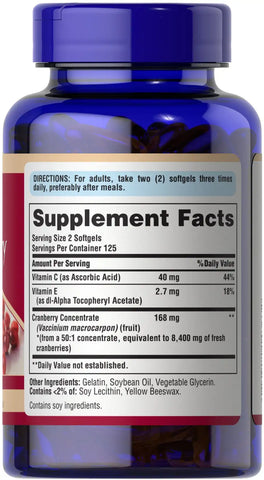 Cranberry Fruit Concentrate with C & E 4200 mg