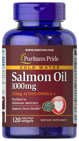 Omega-3 Salmon Oil 1000 mg (210 mg Active Omega-3)