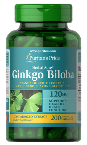 Ginkgo Biloba Standardized Extract 120 mg
