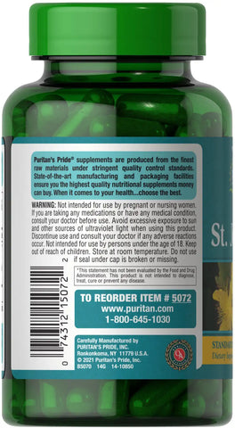 St. John's Wort Standardized Extract 300 mg