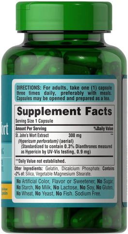 St. John's Wort Standardized Extract 300 mg
