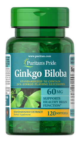 Ginkgo Biloba Standardized Extract 120 mg