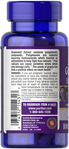 Grapeseed Extract 100 mg