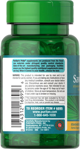 Saw Palmetto Standardized Extract 160 mg