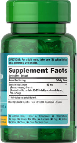 Saw Palmetto Standardized Extract 160 mg