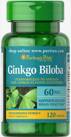 Ginkgo Biloba Standardized Extract 120 mg