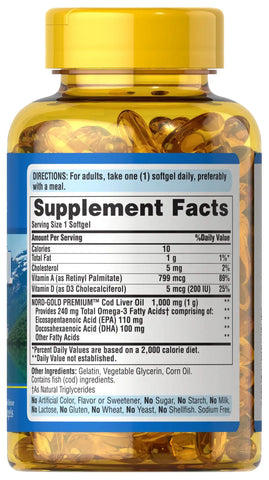 Cod Liver Oil 1000 mg