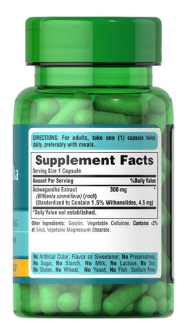 Ashwagandha Standardized Extract 300 mg