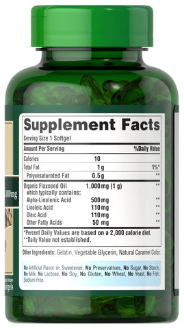Natural Flax Oil 1000 mg