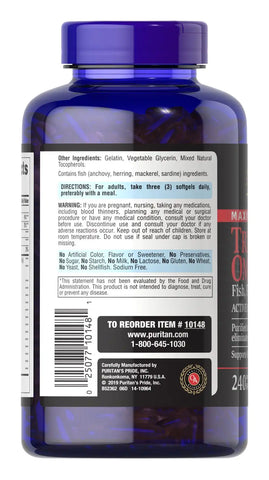 Maximum Strength Triple Omega 3-6-9 Fish, Flax & Borage Oils