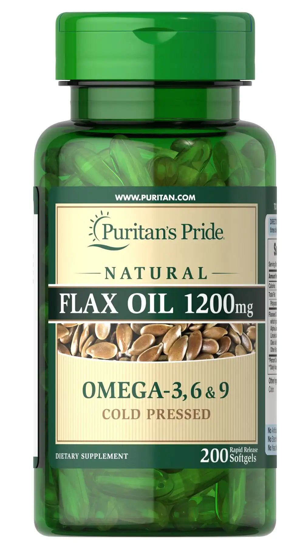 Natural Flax Oil 1200 mg