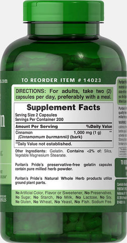 Cinnamon 500 mg