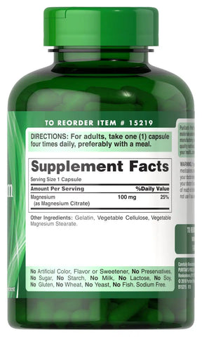 Magnesium Citrate 100 mg